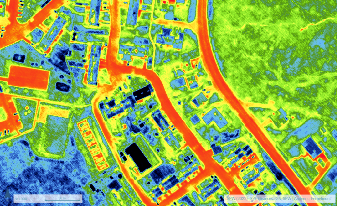 Beispiel Wärmethermografie Dächer