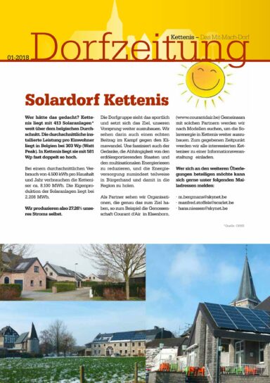 Dorfzeitung Kettenis 201801 Cover