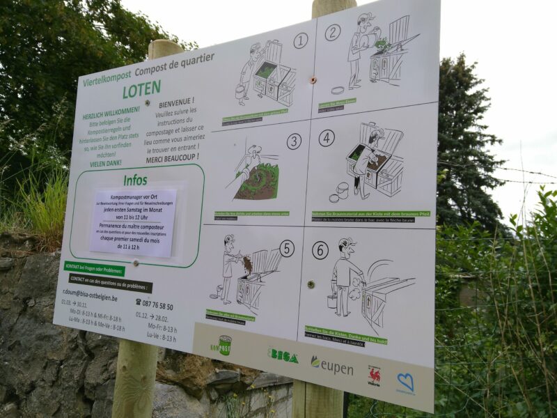 Infoschild Viertelkompost