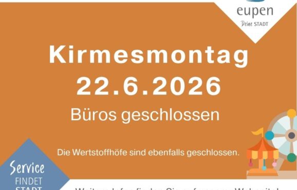 Kirmesmontag Schließung